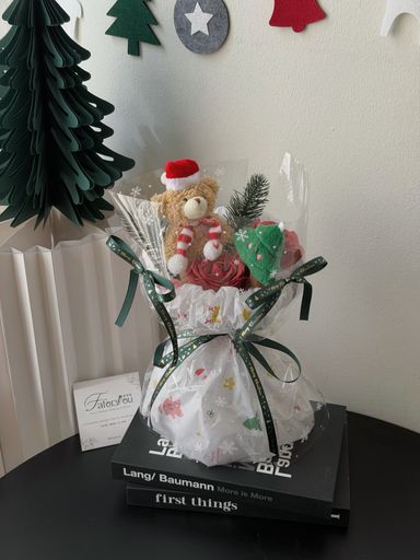 Christmas Transparent Bouquet  ( Pink )