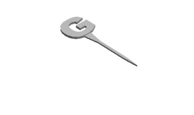 G cake topper outline Cookie Cutter        