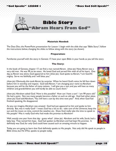 God Speaks – 6 Weeks of Primary School Lessons for Children's Church