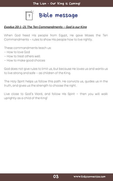 God’s Creation: The Big 5 Adventure - 5 Weeks of Primary School Lessons for Children's Church