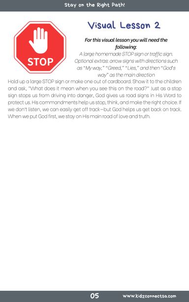 On the Road with God – 4 Weeks of Primary School Lessons for Children's Church