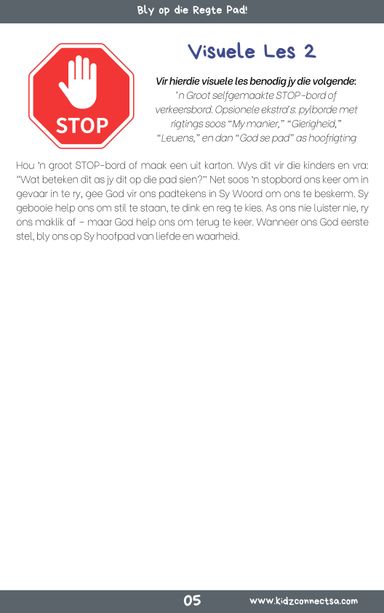 Op Pad met God – 4 weke se kinderkerklesse vir laerskool kinders