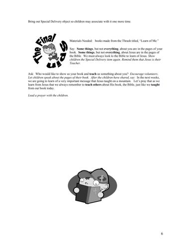 Beatitudes KickRickulum – 12 12 Weeks of Pre School for Lessons Children's Church