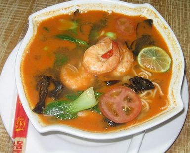 TomYum Shrimp Noodles Soup 冬阴功大虾汤面