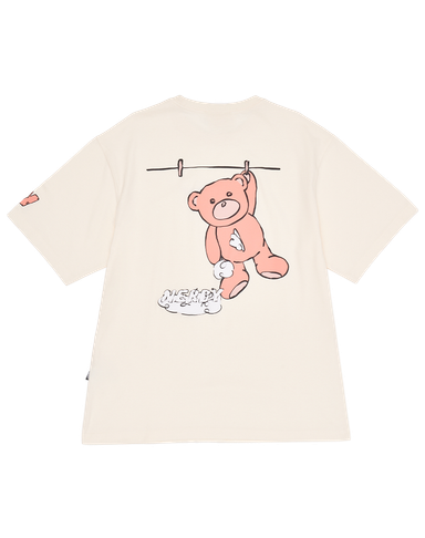 Nerdy Hanging Bear - White