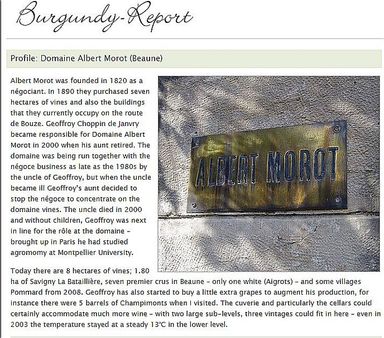 ALBERT MOROT BURGUNDY BEAUNE 1'ER CRU LES AIGROTS OLD-&-RARE VINTAGE 2006 RED (FRANCE)