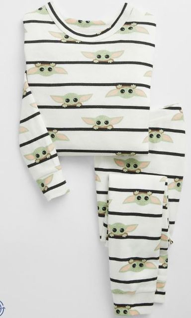 Organic Cotton Yoda Stripe PJ Set