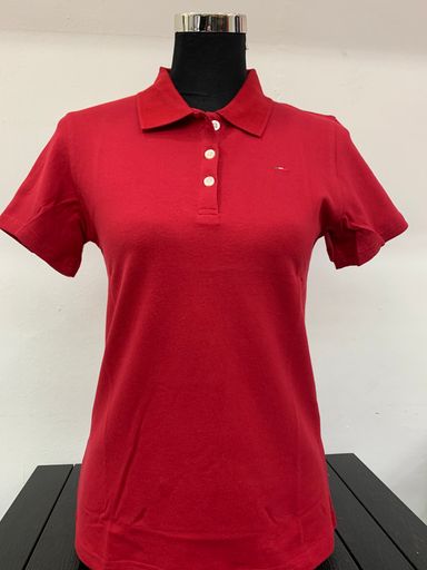 Ladies Polo Tee (Red Solid Color)