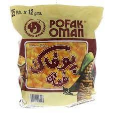 Oman Pofak Potato Chips 12g x Pack of 25