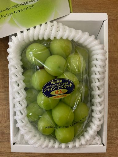 JPN OKAYAMA HAREO (晴王) SHINE MUSCAT GRAPES GIFTBOX