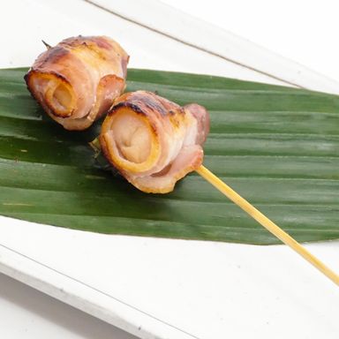 Bacon wrapped Lychee