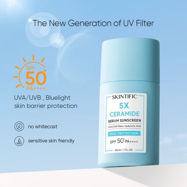 Skintific 5X Ceramide Serum Sunscreen SPF50 PA + + + + 30ml