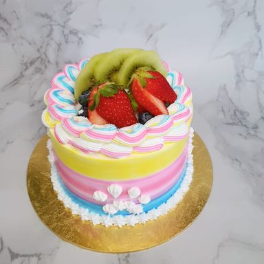 Rainbow Fruit Cake