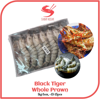 Black Tiger Whole Prawn 1kg