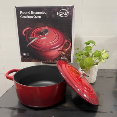 Hokey Round Enameled Cast Iron Oven 珐琅锅 24cm 