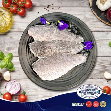 Fresh Frozen Sea Bass Fillet 500g Pack - ACE®️ SG-Fish™️ 100% SINGAPORE PRODUCED
