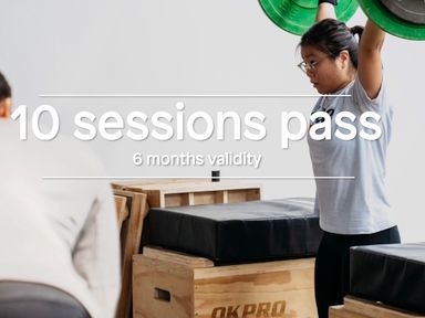 10 session Pass (Gymnastics/ Weightlifting/ CrossFit/ Build/ Structure) 
