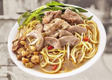 肉骨粉肠面 Pork Ribs Intestine Noodle 