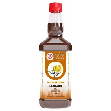 Wood Presed Mustard Oil (Cold Pressed Extracted on Wood Churner)- 1 L