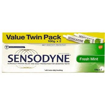 Sensodyne Fresh Mint Toothpaste (Value Twin Pack) - 200 GM 