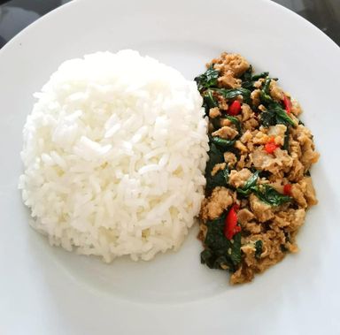 Thai Basil Minced Meat with Rice