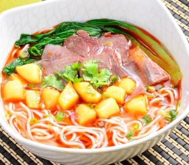 Potato Beef Soup Noodles