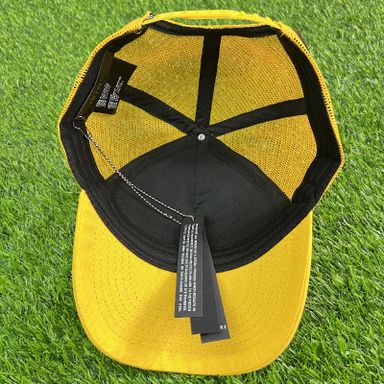AMIRI CURVED PEAK YELLOW LOGO