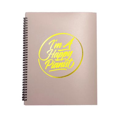 I'm A Happy Pianist Music Sheet Folder 4-Page Extended, A4 Size, 10 Sleeves, 40 Pages (5 Colours)