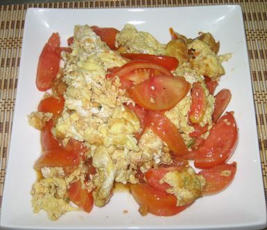 Scrambled Eggs with Tomatoes 番茄炒鸡蛋