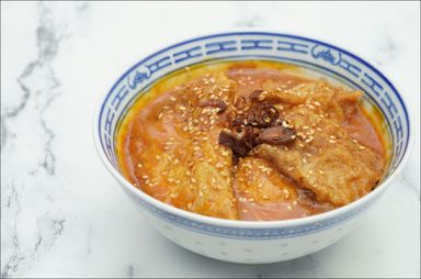 咖喱奶油酿豆腐＋白饭 (Curry Cream Sauce) Yong Tau Foo w/ Rice