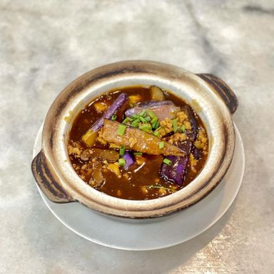 Claypot Brinjal with Salted Fish 茄子咸鱼