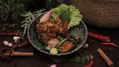 Grilled Chicken in Balinese Sauce (Ayam Bakar Betutu)