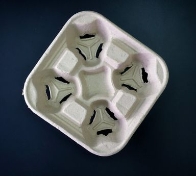 Paper Cup Tray - 4 cavities #PCT0002