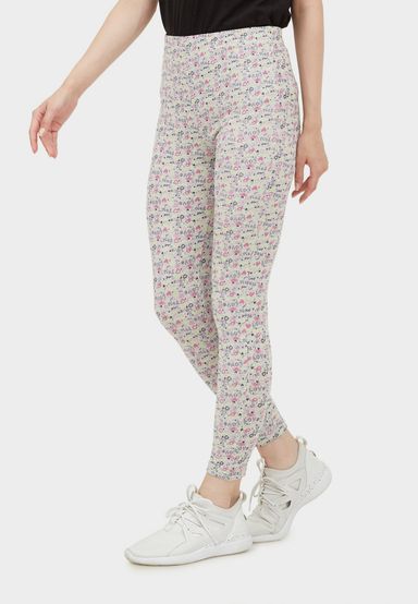 Ladies High Waisted Legging Love (Printed Color)