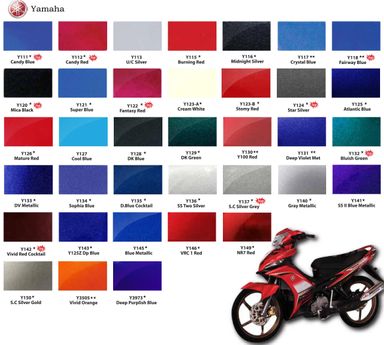 SAMURAI Spray Paint YAMAHA Color 400ml (#y111 #y112 #y115 #y116 #y120 #y124 #y132 #y136 #y137 #y138 #y140 #y141 #y142 #y143 #y146）