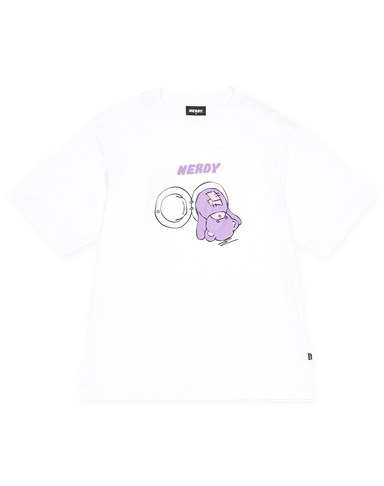 Nerdy Laundry Bear - White
