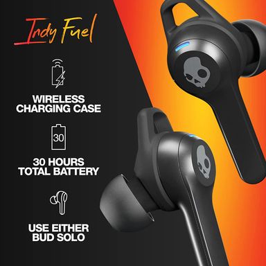 Skullcandy Indy Fuel True Wireless Earbuds with Wireless Charging Case - Black