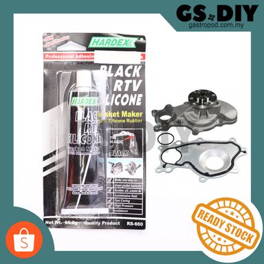 Hardex RS-660 Black RTV Silicone Gasket Maker, 100% Silicone Rubber