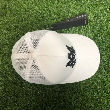 AMIRI CURVED PEAK WHITE LOGO