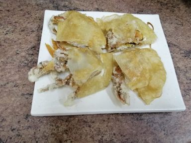 #12 Roti Prata With Soft Shell Crab 软壳蟹烧饼