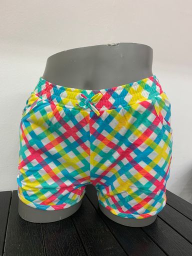 Ladies Printed Knit Shorts Colourful 