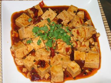 Mapo Tofu - (Vegeterian)  麻婆豆腐  - 菜类