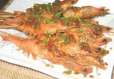 Salt & Pepper Shrimp  竹签椒盐虾