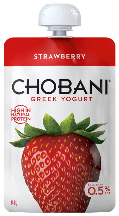 CHOBANI POUCH 140G STRAWBERRY (CHB-CCC-YPO140G397)