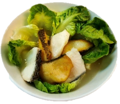 SRB Romaine Lettuce (Yau Mak) with Haruan Fish
