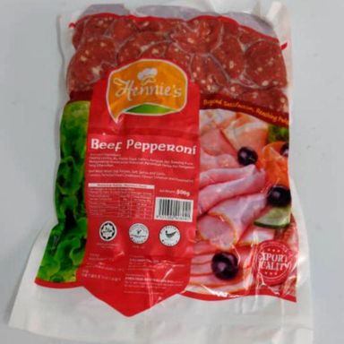 HENNIES BEEF PEPPERONI 500g