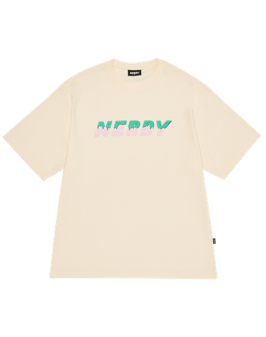 Nerdy Melted Logo - Cream