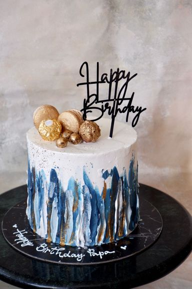 ABSTRACT CAKE PAINTING