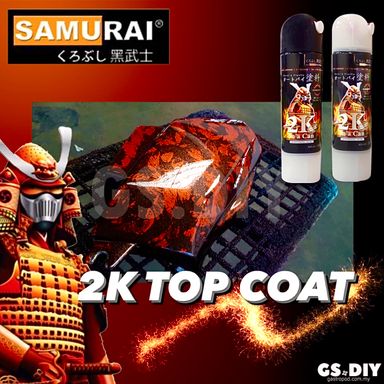 SAMURAI 2K Top Coat Spray Can 2K01p/ 2K07✨ Aerosol Spray Paint, PU Truck Bed Clear Bagi Kilat Dengan Tahan Lama