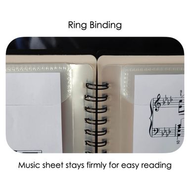 I'm A Happy Pianist Music Sheet Folder 4-Page Extended, A4 Size, 10 Sleeves, 40 Pages (5 Colours)